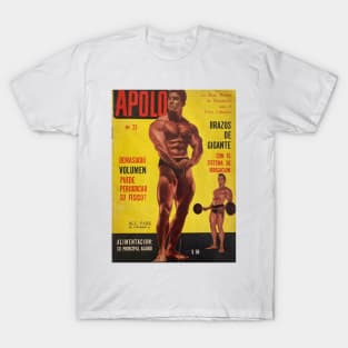 APOLO Spain - Vintage Physique Muscle Male Model Magazine Cover T-Shirt